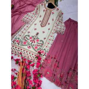 Ensemble haut-bas et dupatta fantaisie pour femmes pour les fêtes - Product Image 2