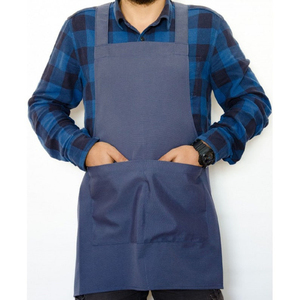 Tablier de café en toile léger avec sangles en cuir amovibles, gilet de travail professionnel pour barista, tablier respirant et confortable pour boulanger et pâtissier - Product Image 2