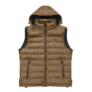 Chaleco Acolchado para Hombre, Suave, para Exteriores, Cuello Alto, con Cierre y Bolsillos, Chaqueta de Invierno con Logotipo Personalizado - Product Image 5