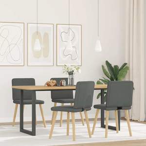 Ensemble de 4 chaises de salle à manger gris foncé - Product Image 2