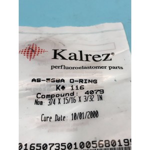 KALREZ AS-568A O-RING K #   116, COMPOUND: 4079 - Équipements et pièces semi-conductrices d'occasion fiables à l'échelle mondiale chez - Product Image 4