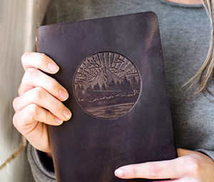 Housse de protection pour carnet en cuir véritable de luxe de qualité supérieure, rechargeable, étui pour journal, support d'écriture, organisateur NBC-0028 - Product Image 3