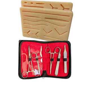 Kit de formation personnalisé pour la pratique manuelle des sutures chirurgicales pour étudiants en médecine, coussin de pratique réaliste pour la suture cutanée, léger - Product Image 4