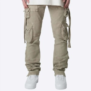 Pantalon Cargo en Toile pour Homme de Haute Qualité – Confortable, Décontracté, Multi-Poches, Anti-Boulochage, Couleurs Personnalisables – Vente en Gros - Product Image 2