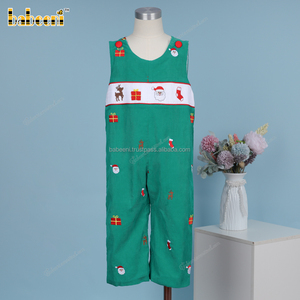 Pantalones Largos de Verano de Lujo Personalizados por el Fabricante, ODM BB3452, de Pana con Botones, Tema Navideño, para Bebés Niños, Resistentes al Fuego - Product Image 2