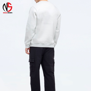 Premium Quality <b>Men's</b> Winter Casual <b>Sweatshirt</b> 400gsm Cotton Front Custom Logo Pullover <b>White</b> NURAK 2026 - Product Image 3