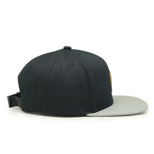 Custom Logo 6 Panel Baseball Cap | Premium Leather Patch Snapback Hat | Sporty Custom Fabric Wholesale Flat Brim <b>Hip</b> Hop Caps - Product Image 5