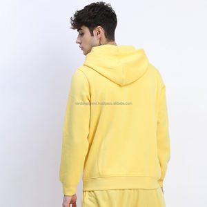 Nardon เสื้อฮู้ด2025ผ้าฝ้ายสีเหลืองสำหรับผู้ชายเสื้อมีฮู้ดติดโลโก้สำหรับฤดูหนาวทรงโอเวอร์ไซส์ผ้าคอตตอน100% ออกแบบได้ตามต้องการ - Product Image 2