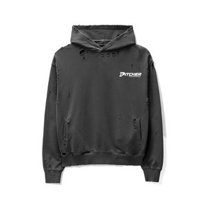 Premium Distressed <b>Hoodies</b> For Men Stylish Washed Look Streetwear Pullover With Comfortable Fit Design - Product Image 1