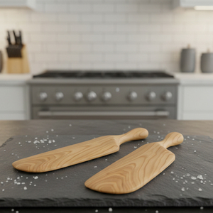 Bandeja de Servir de Madera con Acabado Natural, Vajilla Multiusos para Servir Aperitivos, Té, Café y Uso Doméstico - Product Image 2