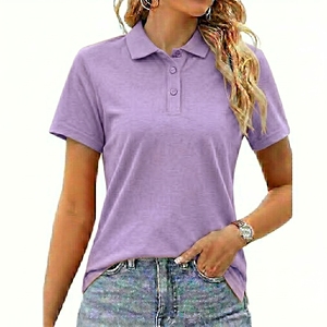 Camiseta Polo Personalizada para Mujer, Fabricante OEM ODM de Marca Privada, Polo de Algodón Piqué Premium, Uniforme de Golf, Proveedor al por Mayor de Fábrica - Product Image 2