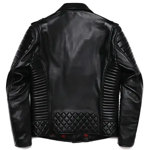 High Quality OEM Men <b>Leather</b> <b>Jacket</b> 2026 Custom <b>Genuine</b> <b>Leather</b> <b>Jacket</b> Manufacturer - Product Image 2