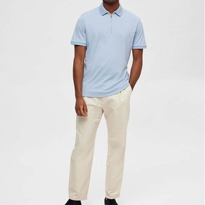 Chemises d'hiver décontractées pour hommes à demi-zip, imprimées et brodées, 100 % coton, personnalisables avec logo sur mesure, vente en gros - Product Image 6