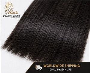 HAIR FASHION INDIA Cheveux Humains Vierges Indiens Non-Remy 100GM HFIBH002 Extensions à Tissage Manuel avec Pointes à Tissage Simple - Product Image 4