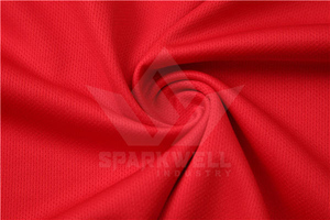 Maillot de football SPORTSIL pour homme, rouge et bleu, col en V, manches courtes, polyester respirant, logo imprimé sur le devant, uniforme d'équipe adulte - Product Image 4