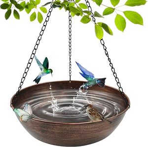 Baño para pájaros de hierro personalizable y elegante para decoración de jardín, patio y exteriores, y para la alimentación de aves al aire libre. - Product Image 6