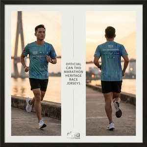 เสื้อวิ่งมาราธอนแคนโธเฮอริเทจเรซพิมพ์ลายแบบซับลิเมชั่น ระบายเหงื่อได้ดี เสื้อแขนสั้นสำหรับทุกเพศ ผลิตจากโพลีเอสเตอร์ ชุดกีฬา - Product Image 4