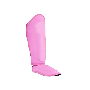 Protections de tibia de football en cuir PU avec cadre en acier carbone, protection complète, élasticité réglable, design respirant, ajustement facile - Product Image 3