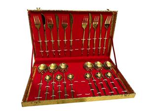 Luxury 24PCS Mirrored Stainless Steel Flatware Set Spoon Fork Knife Dinnerware for Party Restaurant Hotel Home Use At Best Price - Product Image 4