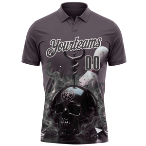 เสื้อโปโลผู้ชายขายดีที่สุด ผ้าซับลิเมชั่น 95% โพลีเอสเตอร์ 5% สแปนเด็กซ์ เสื้อโปโลผู้ชายสำหรับกอล์ฟ รับผลิตแบบ OEM พร้อมสกรีนโลโก้ - Product Image 5
