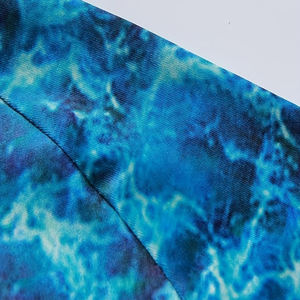 Sweat à capuche de pêche à manches longues pour homme, motif océan bleu imprimé par sublimation, protection UPF 50 anti-UV, pull entièrement personnalisable - Product Image 6