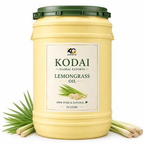 Huile Essentielle de Citronnelle du Tamil Nadu 100% Pure et Naturelle de Qualité Supérieure, Distillée à la Vapeur, pour Aromathérapie et Soin du Visage, par Kodai Global Export - Product Image 1