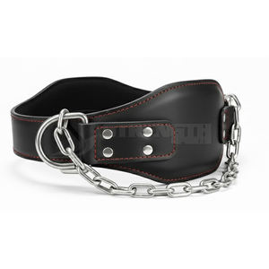 เข็มขัดยกน้ำหนักแบบมืออาชีพ ดีไซน์หนัง พร้อมโซ่ สำหรับออกกำลังกายในยิม เข็มขัดยกน้ำหนัก - Product Image 3