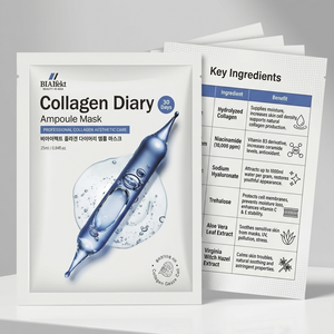 Masque en feuille coréen au collagène et aux ampoules cellulaires, 30 jours, anti-âge professionnel, raffermissant, OEM K-Beauty 25ml - Product Image 2