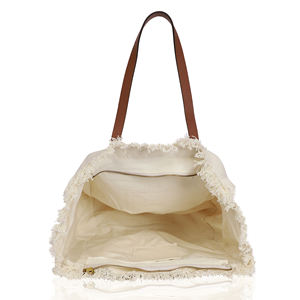 Bolsa de Mano de Lona de Algodón de Primera Calidad, Tendencia 2026, con Asa de Cuero, Grande, Moderna, Reutilizable, Personalizable en Impresión y Tamaño - Product Image 2