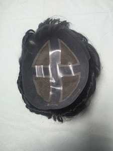Toupee de Cabello Humano Virgen Remy Indio Taz Hair Sky Light para Hombres, con Ondas Profundas Naturales, Encaje Frontal y Parches, Hecho en Bangladesh - Product Image 2