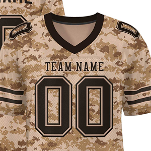 Maillot de football américain à manches courtes tendance pour adultes, respirant et idéal pour l'été, avec impression par sublimation - Product Image 2