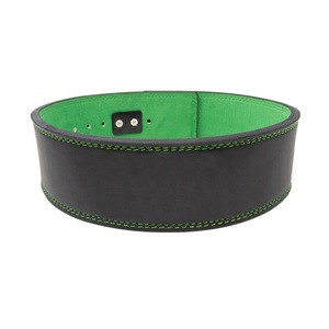 เข็มขัดยกน้ำหนักหนังแท้10มมเข็มขัดหัวแบบปรับแต่งได้สำหรับการฝึกยิม - Product Image 1