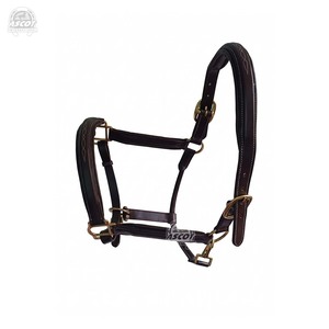 Harnais anglais en cuir véritable avec rembourrage et ferrures en laiton de qualité supérieure, vente en gros - Product Image 5