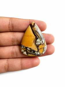 Cabochon en jaspe Mookaite breccié naturel, pierre précieuse en cristal non montée, pour colliers de guérison, cadeaux et décorations, troisième partie - Product Image 1