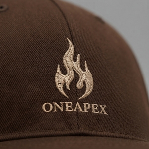 Casquette Snapback Marron 6 Panneaux avec Logo Flamme Brodé Unisexe Style Urbain Chapeau Streetwear Hip Hop Décontracté Unisexe - Product Image 5