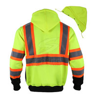 Chaqueta de seguridad de alta visibilidad para hombre, ideal para trabajos en carretera, construcción y uso general en obras.