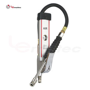 Gonfleur de pneus portable robuste de type crayon avec plage de pression de 0 à 160 PSI, construction métallique, protection en caoutchouc, tuyau gonflable - Product Image 1