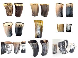 Cuerno Vikingo Auténtico Hecho a Mano con el Mejor Diseño Original, Taza de Cerveza de Cuerno de Búfalo de 4 Onzas - Product Image 2
