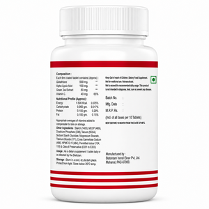 Tabletas de Glutatión, Ácido Alfa Lipoico y Vitamina C con Logotipo Personalizado para Aclarar la Piel y Apoyo Antioxidante - Product Image 2