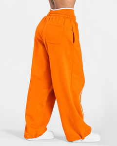 Wholesale <b>Women</b> Contrastline Zip <b>Jacket</b> Tracksuit Set Casual Two Piece Outfit Relaxed Fit Wide Leg Pants Matching Clothing Style - Product Image 6