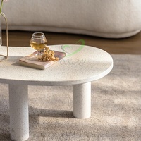 Top Ventes Meubles De Salon Ovale Table Basse En Marbre Naturel pour La Maison Villa Salon Intérieurs Décoration