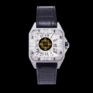 Pass <b>Diamond</b> Tester Black Leather Strap Analog Quartz Movement Luxury Wrist <b>Watch</b> with Sapphire Glass Automatic Factory Price - Product Image 1