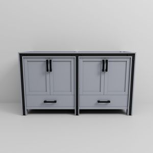 Dark Grey 60 In. W X 22 In. D Double Bath <b>Vanity</b> <b>Bathroom</b> <b>Vanities</b> - Product Image 6
