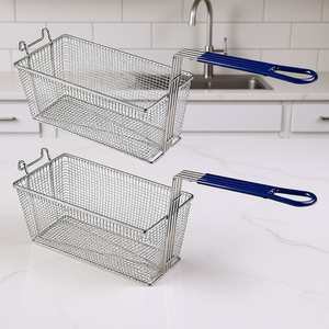 Cesta para Empanizar de Acero Inoxidable de Alta Calidad para una Cobertura Uniforme del Alimento y Drenaje de Aceite en Aplicaciones de Fritura - Product Image 2