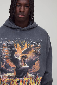 Sudadera de Forro Polar Grueso de Algodón 400G de Alta Calidad con Logotipo Personalizado, Impresión Personalizada de Invierno, Impresión por Transferencia de Calor, Talla Grande - Product Image 6