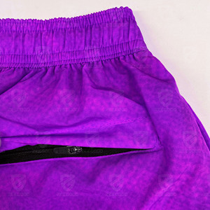 Men's Custom 2-in-1 Mesh Workout Shorts Oversized Double-<b>Layer</b> Design Inner Pockets Solid Pattern Polyester Gym Basketball Wear - Product Image 6