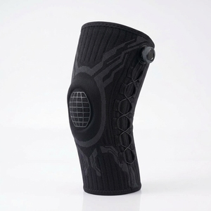 Soporte de Rodilla Ajustable de Tejido con Cierre de Gancho y Bucle, Protección Profesional, Seguridad Deportiva, Tejido Transpirable y Suave para Uso Universal - Product Image 1