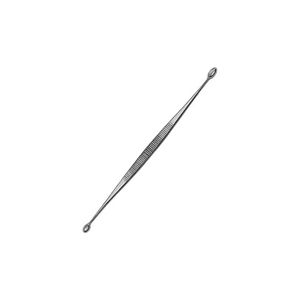 Cureta de Acero Inoxidable de Doble Extremo de Calidad Premium, 140 mm (5.12 Pulgadas), No Estéril, Reutilizable, Instrumento Quirúrgico - Product Image 4