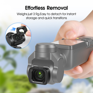 0.75X 108 Groothoeklens voor OSMO Pocket <span class=keywords><strong>3</strong></span> & Pocket 4 Meerlaagse Optiek Geanodiseerd Aluminium Zwart <span class=keywords><strong>3</strong></span> Groepen <span class=keywords><strong>2</strong></span> Elementen - Product Image 6