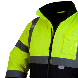 Hi Vis Safety Reflective <b>Jacket</b> <b>Construction</b> Workwear Best Safety <b>Jacket</b> Hot Sale Hi Vis Winter Reflective Safety <b>Work</b> <b>Jacket</b> - Product Image 4